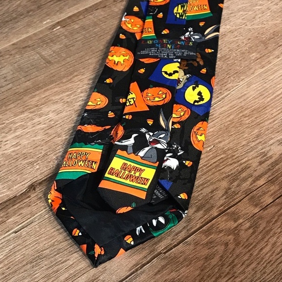Warner Bros.‎ Looney Tunes Halloween Tweety Taz Tie 1996 - Picture 12 of 12